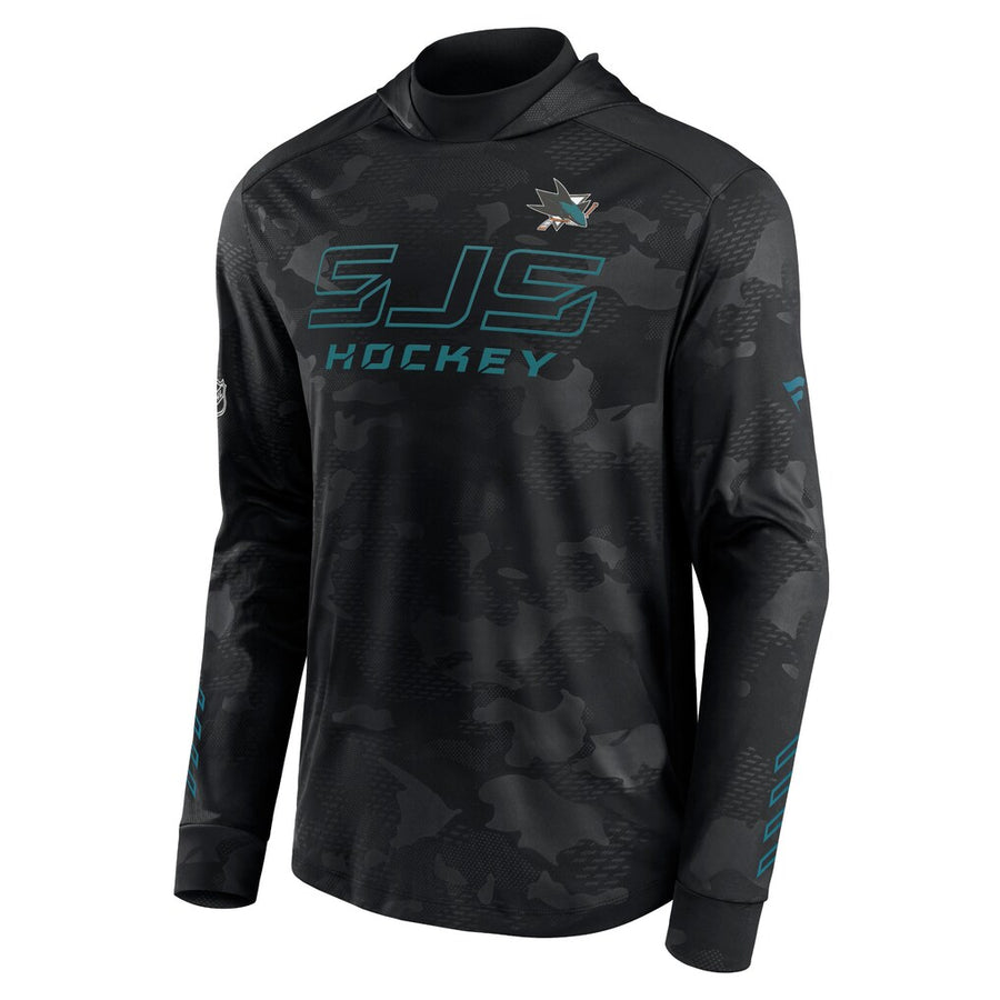 Fanatics - Men's San Jose Sharks Authentic Pro Locker Room Pullover Hoodie
