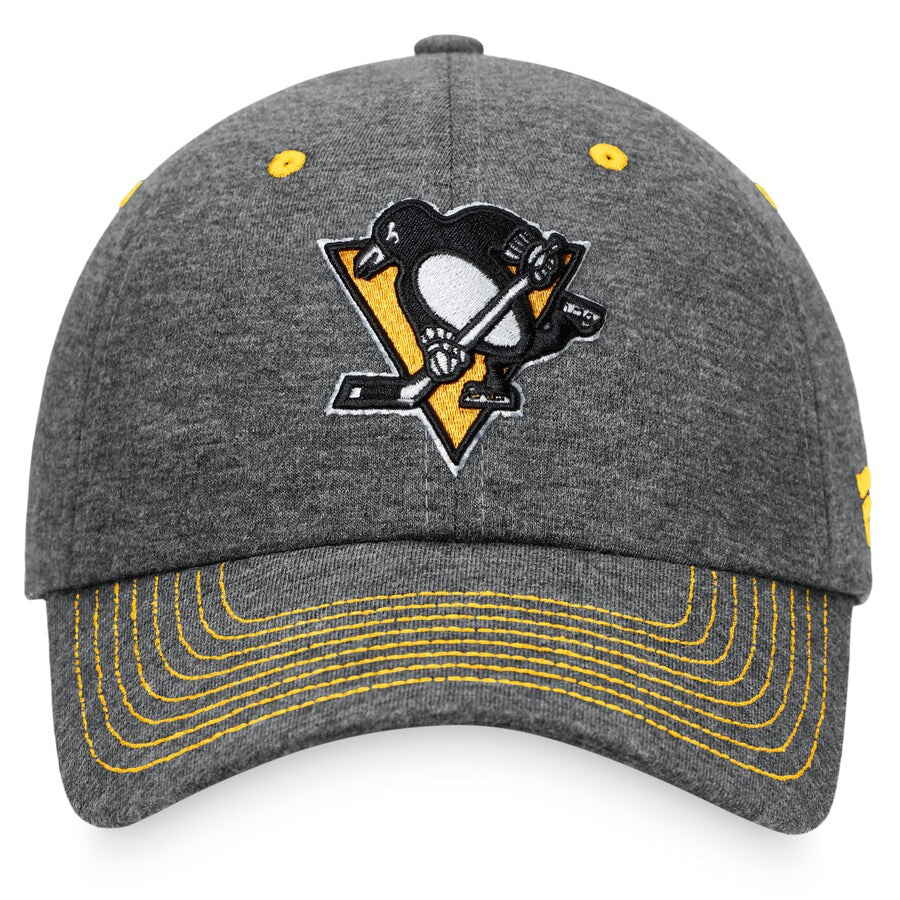NHL Pittsburgh Penguins Fanatics Unstructured Adjustable Hat (Charcoal)