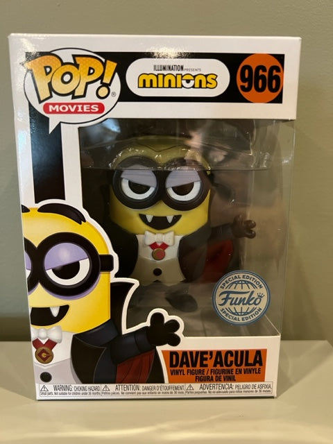 Funko POP Dave'Acula #966 - Minions Movie -Funko Special Edition