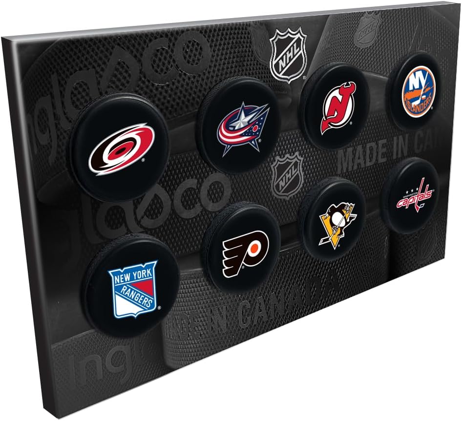 NHL 8 Mini Hockey Puck Collection -Metropolitan Division Teams