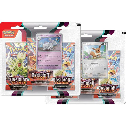 Pokemon Scarlet & Violet Obsidian Flames "3 pack" Blister Packs