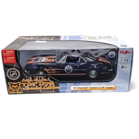 NHL Edmonton Oilers 1:18 Scale '67 Chevrolet Camaro Z/28 Coupe