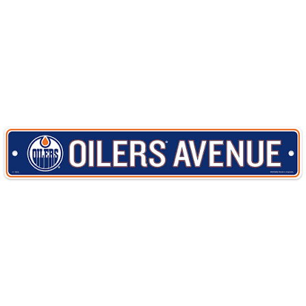 NHL Edmonton Oilers Avenue Street Sign