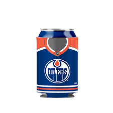 NHL Edmonton Oilers Can Cooler Neoprene  2-sided (& reversible)