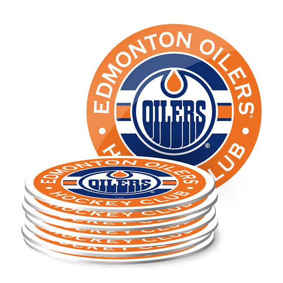NHL Edmonton Oilers 4 piece Coaster Set (PVC)