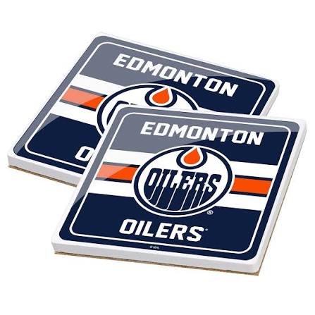 NHL Edmonton Oilers 2 pack Ceramic Coasters