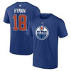 NHL Edmonton Oilers Fanatics "Hyman #18" Player Tee