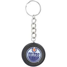 NHL Edmonton Oilers Mini Puck Keychain