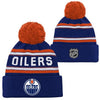 NHL Edmonton Oilers Kids Jacquard Cuffed Toque