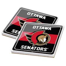 NHL Ottawa Senators 2 pack Ceramic Coasters
