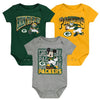 NFL Green Bay Packers Disney Infant Gametime Frenzy 3pc Set
