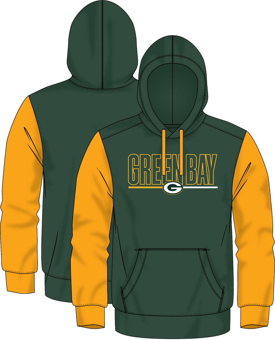 NFL Green Bay Packers Fanatics Outline Hoodie