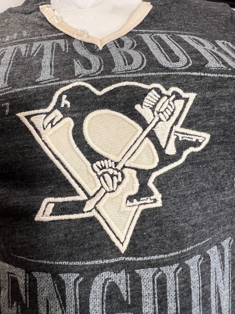 NHL Pittsburgh Penguins Women's OTH Button Tee (online only)