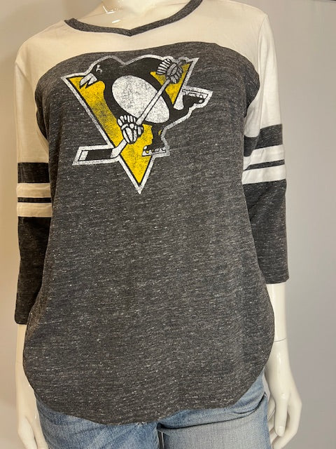 NHL Pittsburgh Penguins Women's M Fanatics 3/4 Sleeve Tee (online only)