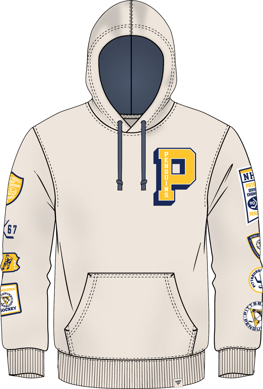 NHL Pittsburgh Penguins Fanatics Letterman Fleece Hoodie