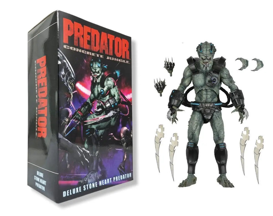 Predator Concrete Jungle -Deluxe Stone Heart Predator 10" Figure by NECA