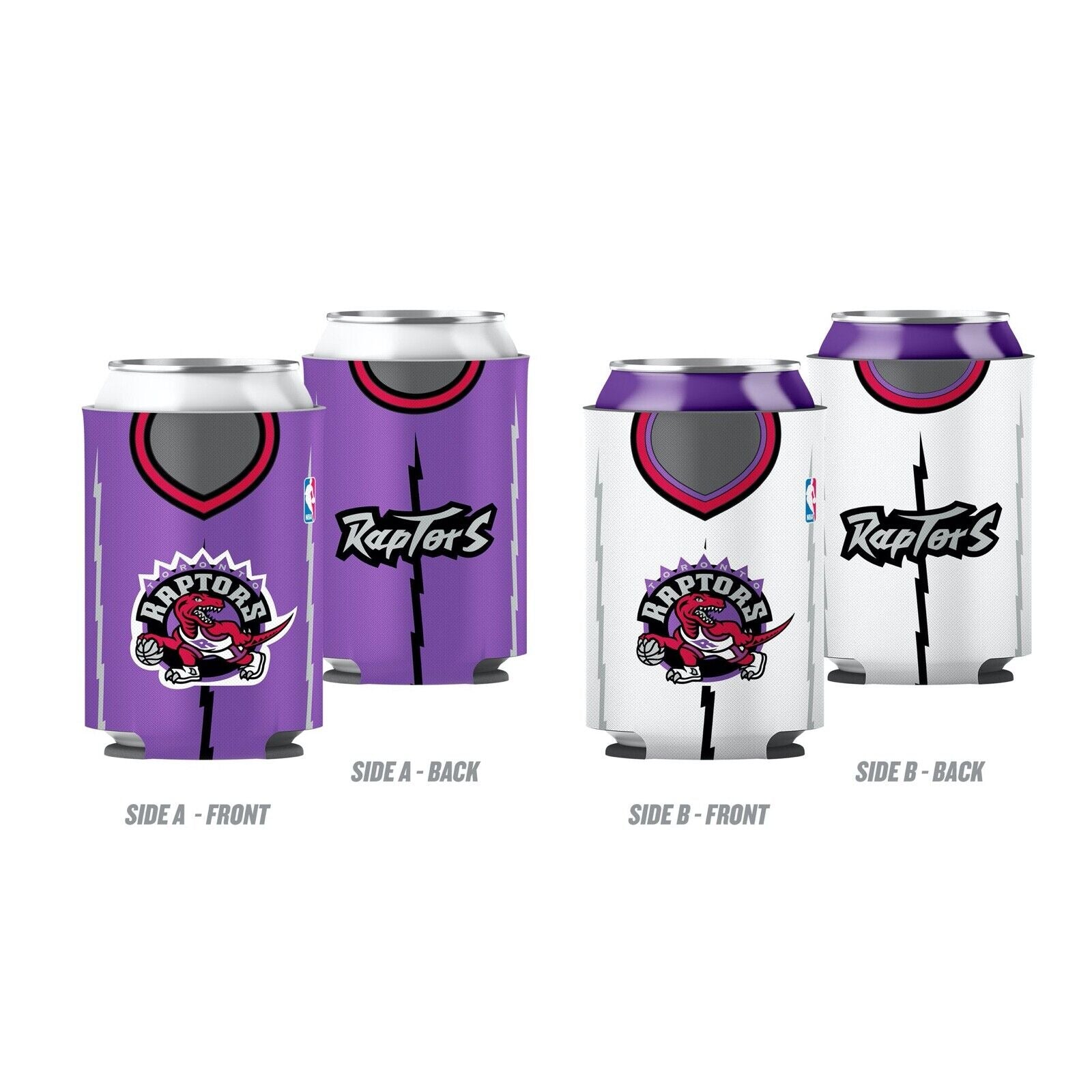 NBA Toronto Raptors (Retro) Can Cooler Neoprene  2-sided (& reversible)