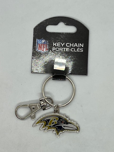 NFL Baltimore Ravens Logo Keychain with clasp