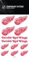 NHL Detroit Red Wings Temporary Tattoos