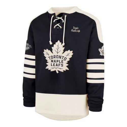 NHL Golden Age Toronto Men's Maple Leafs 47 Brand Sweep Check Eternal Lacer Hoodie