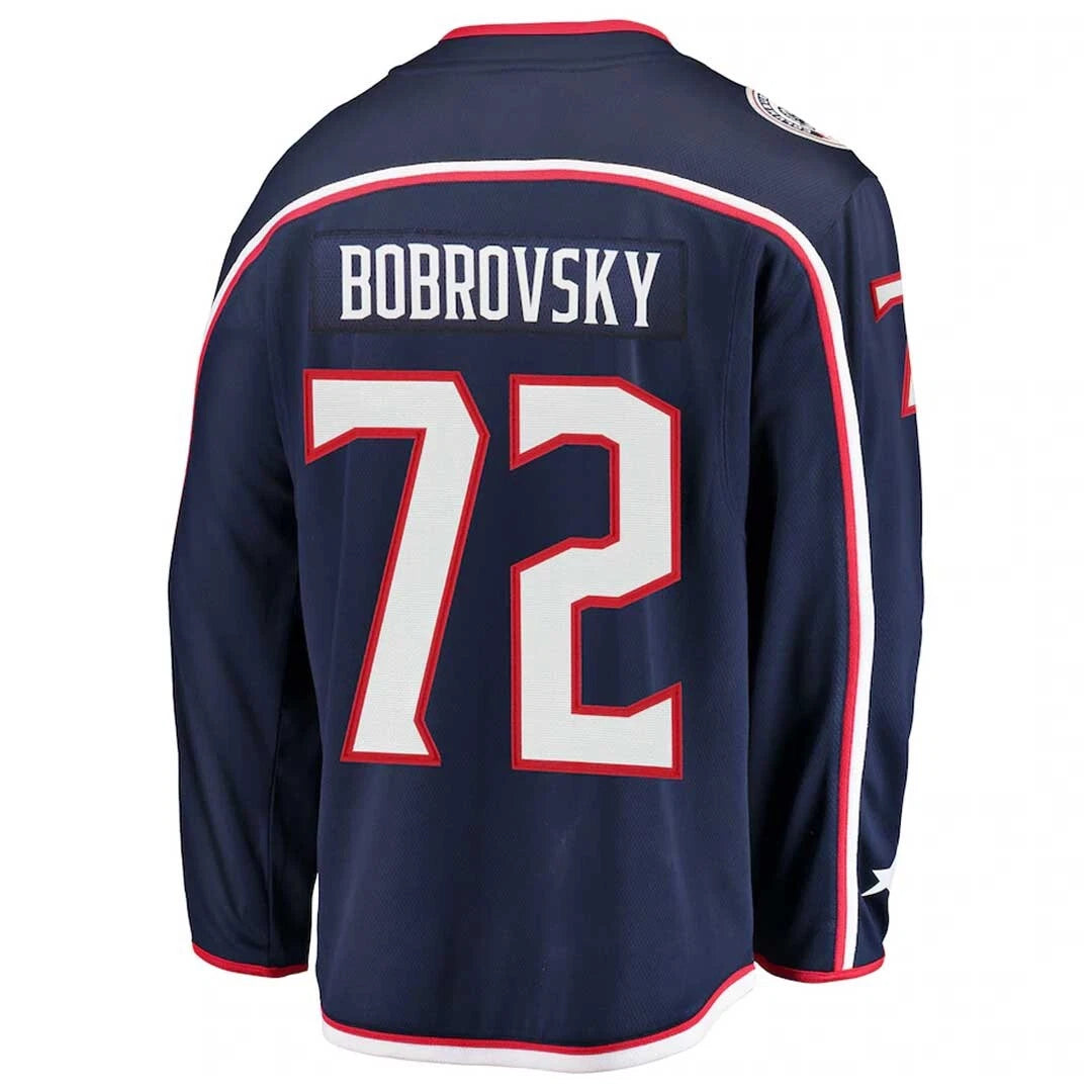 NHL Columbus Blue Jackets Youth Fanatics Bobrovsky #72 Breakaway Jersey (Sale)