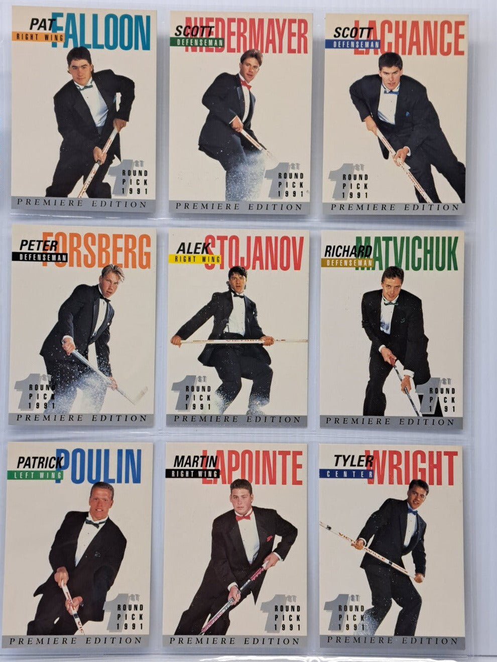 1991 Arena American Hockey Draft Pick Set, 33 Card Set with Certification