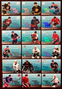 1996-97 Impact Skybox  ''The NHL on Fox'' Complete Set 1-18