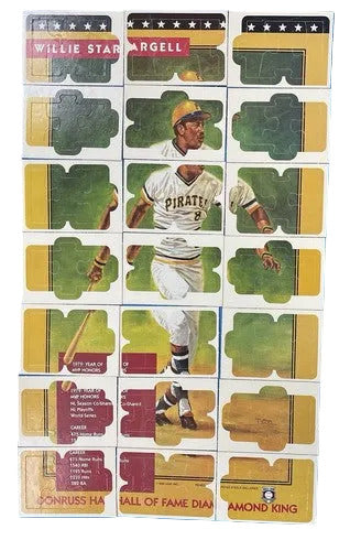 Willie Stargell 1991 Donruss Leaf Diamond King 63 Piece Puzzle Set - Unpunched