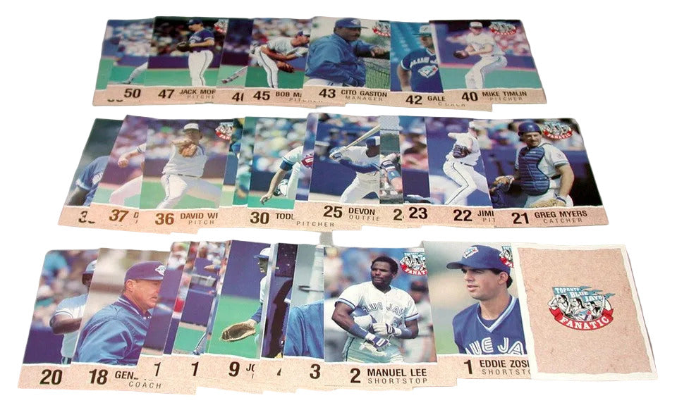 1992 Toronto Blue Jays Fanatic Full 36/36 Baseball Cards Set