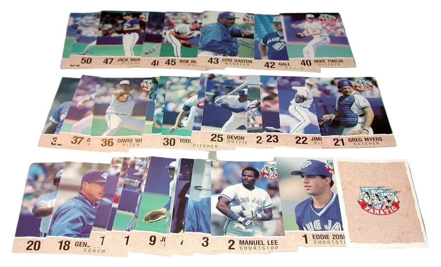 1992 Toronto Blue Jays Fanatic Full 36/36 Baseball Cards Set