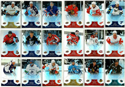 2009-10 UPPER DECK MCDONALDS COMPLETE 50 HOCKEY CARD SET + 6 CHECKLISTS