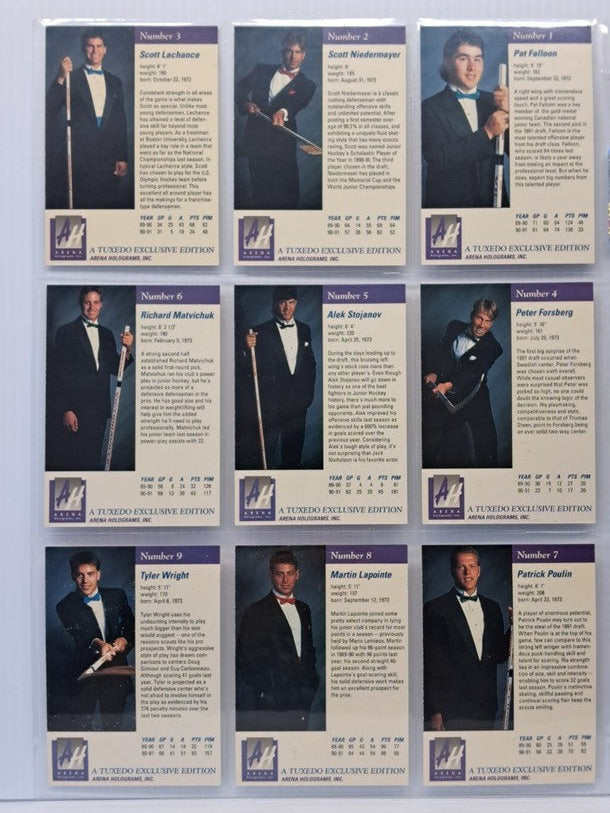 1991 Arena American Hockey Draft Pick Set, 33 Card Set with Certification