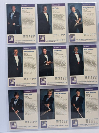 1991 Arena American Hockey Draft Pick Set, 33 Card Set with Certification
