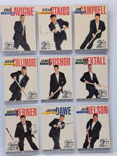 1991 Arena American Hockey Draft Pick Set, 33 Card Set with Certification