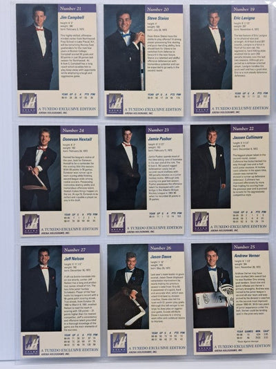 1991 Arena American Hockey Draft Pick Set, 33 Card Set with Certification