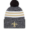 NFL New Orleans Saints New Era '23 Sideline Sports Knit Toque with Pom