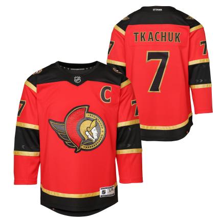 NHL Ottawa Senators Brady Tkachuk Youth Premier 3rd Jersey