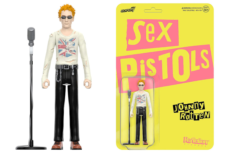 Sex Pistols Johnny Rotten 3.75” Action Figure V1 - Super7 Reaction
