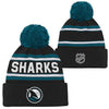 NHL San Jose Sharks Youth 3rd Jersey Jacquard Toque with Pom