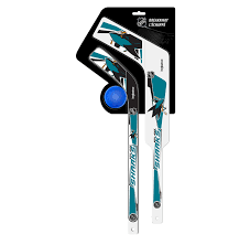 NHL San Jose Sharks Breakaway Plastic Mini Stick & Goalie Stick with Foam Ball