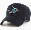 NHL San Jose Sharks 47 Brand Clean Up Adjustable Hat