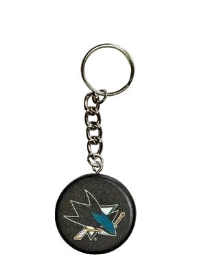 NHL San Jose Sharks Mini Puck Keychain
