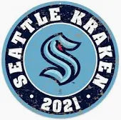 Seattle Kraken Round PVC Logo Sign - Distressed - Established 2021