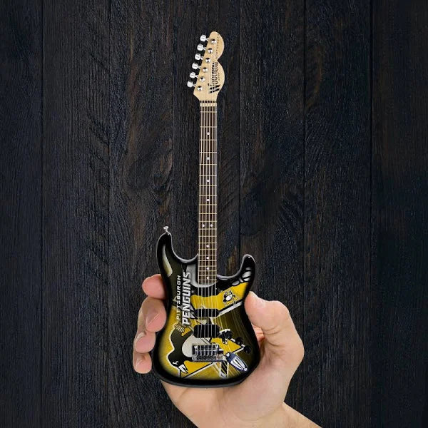 Woodrow Pittsburgh Penguins 10“ Collectible Mini Guitar - Series 2
