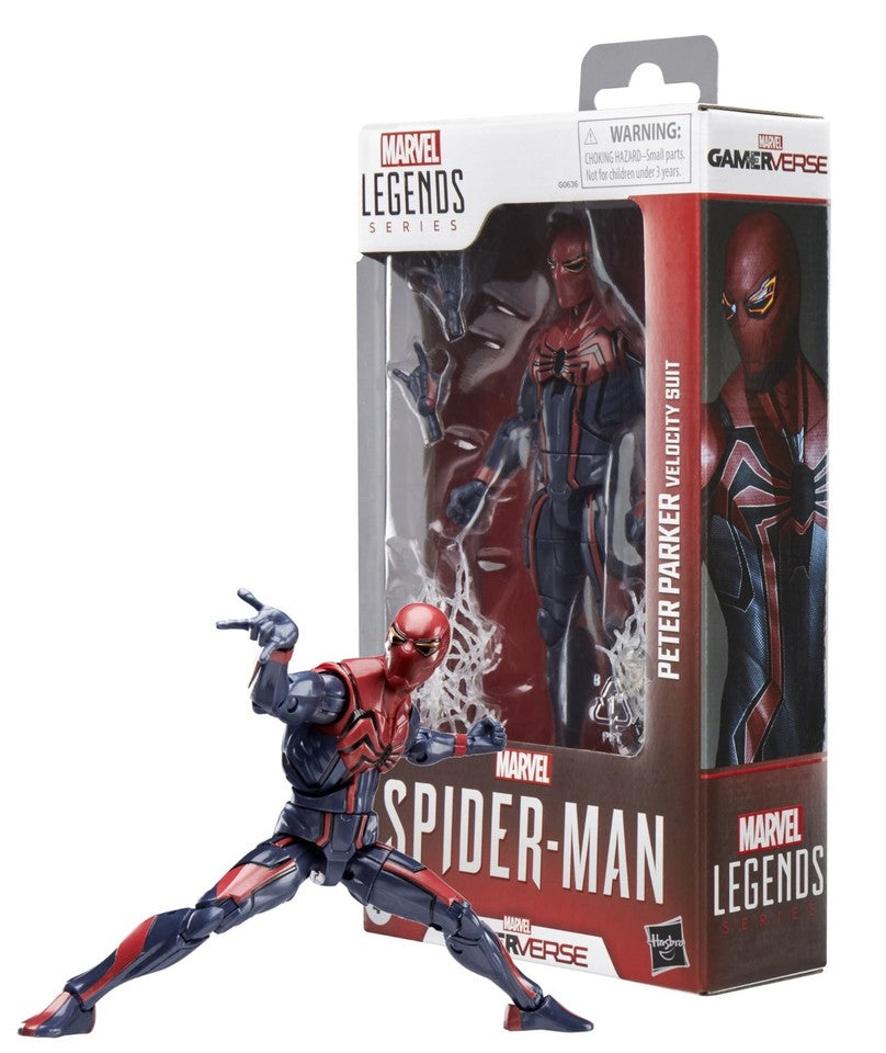 Marvel Legends Series Spider-Man GamerVerse Peter Parker Velocity Suit Figure