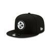 NFL Pittsburgh Steelers New Era 9Fifty Snapback Hat (Black with White)
