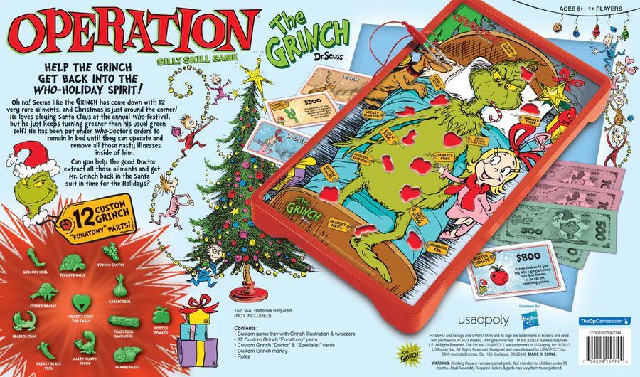 The Grinch Dr. Seuss Operation Silly Skill Game