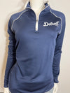 MLB Detroit Tigers Womens Majestic 1/4 Zip Pullover (online only)