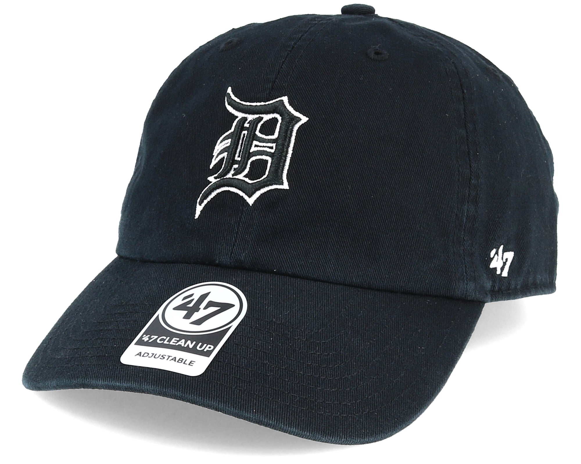MLB Detroit Tigers '47 Brand Clean Up Adjustable Hat (Black)