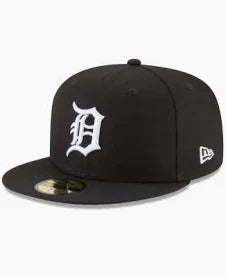 MLB Detroit Tigers New Era 59Fifty Black/White Fitted Hat